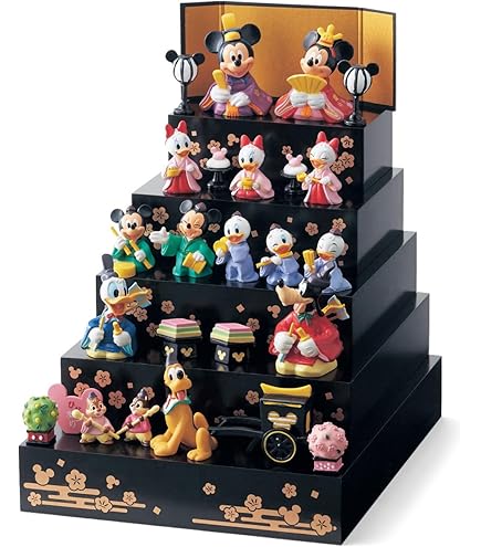 Amazon | 引取り限定特選 木目込み雛人形 五段飾り オルゴール付き